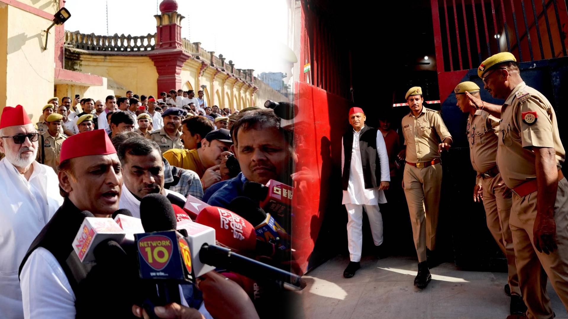 Akhilesh Yadav met Azam Khan in jail